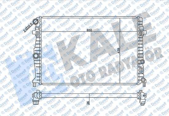 KALE 358940 Radyator Audi A1-A1 City Carver-Seat Ibiza V 1.0 Tgi-1.6 Tdi 17--Arona 1.0 Tsi 17-Skoda Scala 1.0 Ts